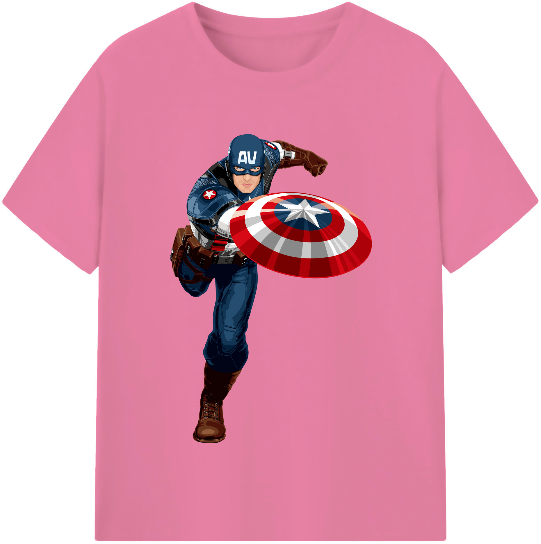 （画像用） アベンジャーズ The Avengers 綿100％半袖Tシャツ（フロントプリント）